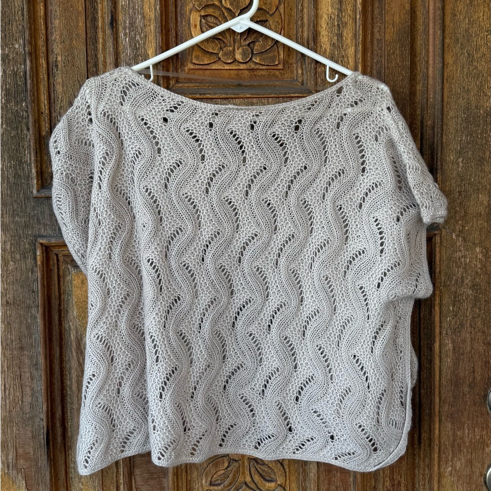 NWT Mossimo Crochet Lace Overlay Top XS Cottagecore